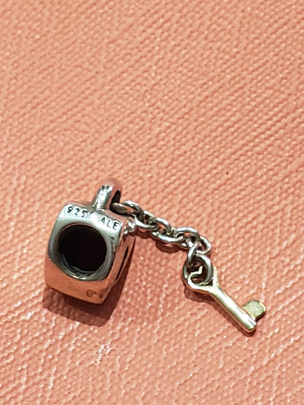 Pandora Sterling Silver Key & Barrel Dangle Charm - Silver